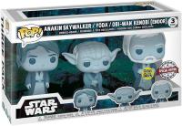 Funko Pack 3 Obi-Wan Yoda Anakin Skywalker ghots spirit espíritus Retorno Jedi Return Jedi exclusivo  Star Wars Funko Pop - details 1