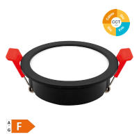 ARO REDONDO EMPOTRABLE COMPACTO LED LUMATI NEGRO/BLANCO GSC EVOLUTION 7W LUZ CCT 600 LUMENES - details 0