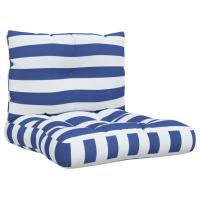 vidaXL Cojines para palés 2 unidades tela Oxford Color Azul y blanco,  Verde y rosa,  Blanco y verde y mas Cojín Decorativo de Asiento Cojines de muebles de salon - details 5