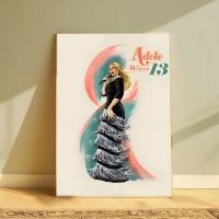 Póster HD De Adele Artista Musical Para Decoración De Sala De Estar Bar Office Imagen Clásica Resistente Al Agua Y Adhesiva - details 17