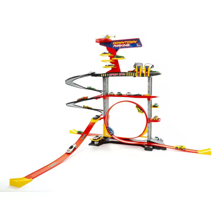 Parking 4 Plantas con 1 Loop - Incluye 2 Coches (Molto 25428) - 1