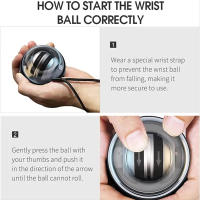 Bola De Poder En La Muñeca Con LED Inicio Automático Gyroscopio Entrenador De Mano Relajador De Músculos Del Brazo Equipo De Ejercicio Físico Para El Hogar Y Deporte - details 17