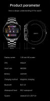 Reloj Inteligente LIGE HD Pantalla De Acero Inoxidable Bluetooth Llamada Resistente Al Agua Deportivo Fitness Para Hombres Compatible Con Huawei - details 16