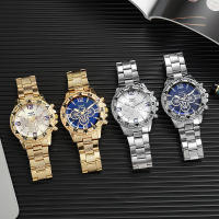 Reloj De Cuarzo Para Hombre Casual Moda Con Correa De Acero Sin Estuche Marca Yolako Material De La Correa Y Caso De Aleación - details 4