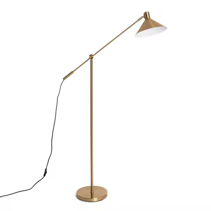Ledkia Lámpara de Pie Metal Aleya Gold Dorado - 1