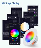 Lámpara De Techo LED Inteligente Tuya Compatible Con App Bluetooth Dimmable RGB 220V Control Remoto RF Grupal 1-6 Pack 75-105mm Para Foyer - details 11