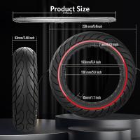 Ruedas10x2.5 Neumáticos macizos, Neumáticos de repuesto 10x2.5 Scooter eléctrico,60/70-6.5 Ruedas de Goma para Ninebot Max G30P G30LP Scooter Neumáticos Sólidos de Reemplazo Delanteros y Traseros,completo con una herramienta de montaje para montar el scoo - details 0