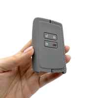 Banner - Funda silicona mando llave del coche 4 botones compatible con Renault y Dacia Gris