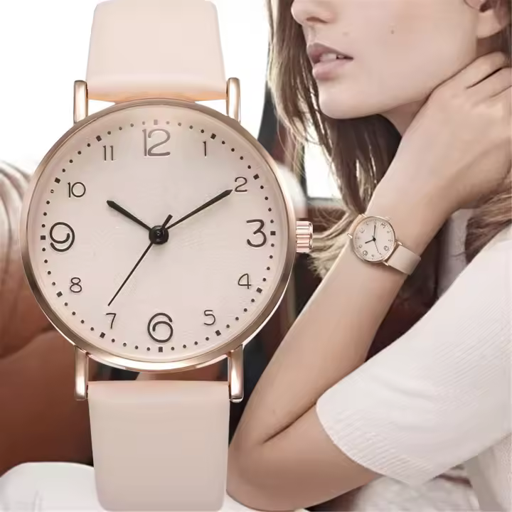 Reloj De Cuarzo Para Mujer Estilo Simple Con Decoración De Estrellas En Malla Reloj De Pulsera Moda Casual Antiguo Reloj De Manivela Envío Gratis - 1