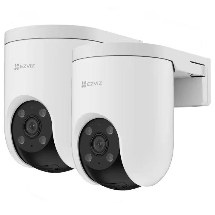 Ezviz H8C SE Cámara de vigilancia exterior Resolución 2K Cobertura panorámica de 360º Visión nocturna en color Detección de siluetas con IA Seguimiento inteligente Diseño resistente Comunicación bidireccional Vídeo H.265 Defensa activa con luz y sirena - 1