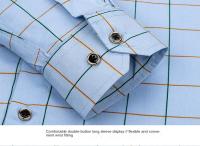 Camisa a Cuadros Clásica Para Hombre Manga Larga Casual Botones Para Trabajo Y Negocios Camisas Rayadas Tallas Grandes 4XL 5XL - details 37
