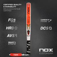 Pala de Pádel NoxSport AT Pro Cup 2024/ Blanca y Naranja - details 3