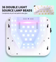 Lámpara LED Para Arte De Uñas Con 36 Piezas De Bolas Aurora Gradiente Y Pantalla De Botón De 4 Horas Sensor Automático - details 3