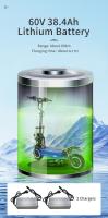 Scooter eléctrico de alto rendimiento Halo Knight T107Pro 60V 6000W 38.4Ah 95KM/H con neumáticos todo terreno, plegable para adultos. - details 6
