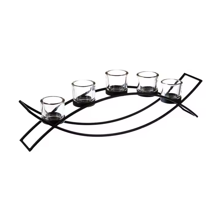 Portavelas Atmosphera Tealight Metal (55 x 13,5 x 9 cm) - 1