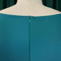 Vestido De Lujo Para Mujer Con Cuello Redondo Manga Larga Cinturado A-Linea Hasta El Tobillo Elegante Vestido De Cumpleaños - details 7