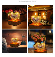 Luz Nocturna LED Proyección 3D De Ondas De Choque De Osos Con Colorido USB Decoración Atmosfera Ajustable Para Habitación Decorativo De Vidrio - details 23