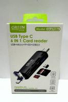 lector de tarjeta usb type c 6 in 1usb-micro-tf-sd-usb 2.0 beisk - details 0