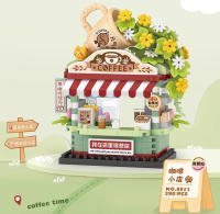 Bloques De Construcción De Micropartículas Mini Vista De La Calle Tienda De Takoyaki Tienda De Café Pastel De Fruta Pareja De Bolsas Lindas Para Niños Regalos De Navidad - details 4