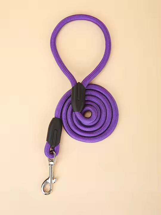 Correa De Perro Reflectante Duradera Para Trepar Ropa De Acordeón Para Entrenamiento Adecuada Para Pequeños Medianos Y Grandes Perros Color Morado - 1