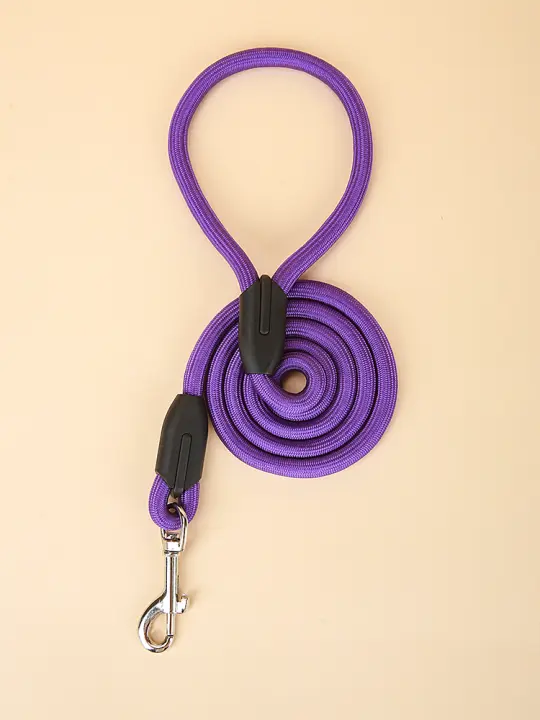Correa De Perro Reflectante Duradera Para Trepar Ropa De Acordeón Para Entrenamiento Adecuada Para Pequeños Medianos Y Grandes Perros Color Morado - 1
