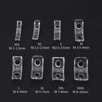 Ajustador De Tamaño De Anillo De Silicona Invisible Transparente Con 8 Tamaños Fijador Tensión Espaciador De Joyería Herramienta De Ajuste - details 1