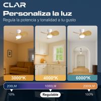 CLAR - Ventilador de Techo con Luz LED, Motor DC Eficiente y Silencioso - details 11