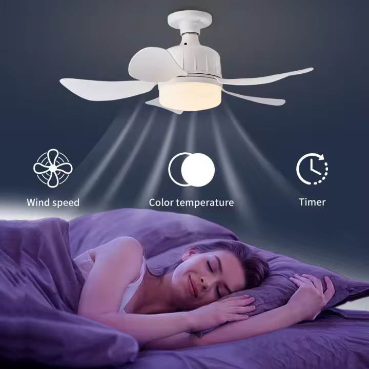 Ventilador de techo BEST SELLER motor DC 6 velocidades, con SMART APP Tecnología Led 72W sistema CCT 7920 Lúmenes, Control remoto con temporizador, LUZ REGULABLE en color e intensidad, MEMORIA motor inverter verano/invierno ultra silencioso. - 1