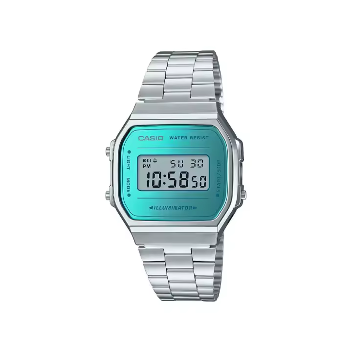 Casio Reloj Vintage A168WEM-2EF - Iluminador, Cronómetro, Alarma, Calendario, 12/24 Horas - 1
