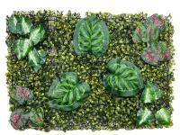 Setos Artificiales  Realistas Floral Privacidad Verde  Panel de Decoración de Pared 5 MODELOS  Césped Simulado para Exteriores  Almohadilla Valla Falsa  Panel Celosía Decoración Pared Medidas 40x60cm - details 0