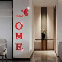 Nuevos Pegatinas De Pared En Forma De Mariposa Con Letras Inglesas Adhesivas Y Desmontables En Acrílico Decoración Moderna Para El Hogar - details 12