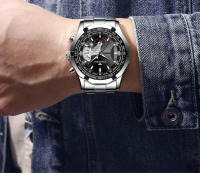 Reloj De Pulsera Deportivo Militar De Lujo 2024 Relogio Masculino Resistente Al Agua De Acero Inoxidable Calibre De Cuarzo Moda Casual - details 3