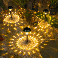 2pcs Luz Solar Exterior Decorativa Impermeable Para Jardín Villa Luz De Suelo Para Ambiente De Casa Decoración De Jardín - details 6