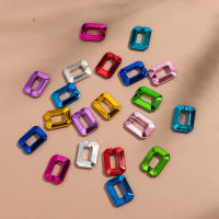20pcs Cuentas De Acrylico Metálico Para Hacer Pulseras Collares Y Aretes Colorido Ovalado 21x28mm Accesorios De Joyería DIY - details 7