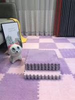 Alfombra De Juego Para Bebés De Peluche Suave Interlocking Para Invierno Alfombra De Esponja Para Habitación Y Sala De Estar De Niños Tamaño 30x30cm - details 11