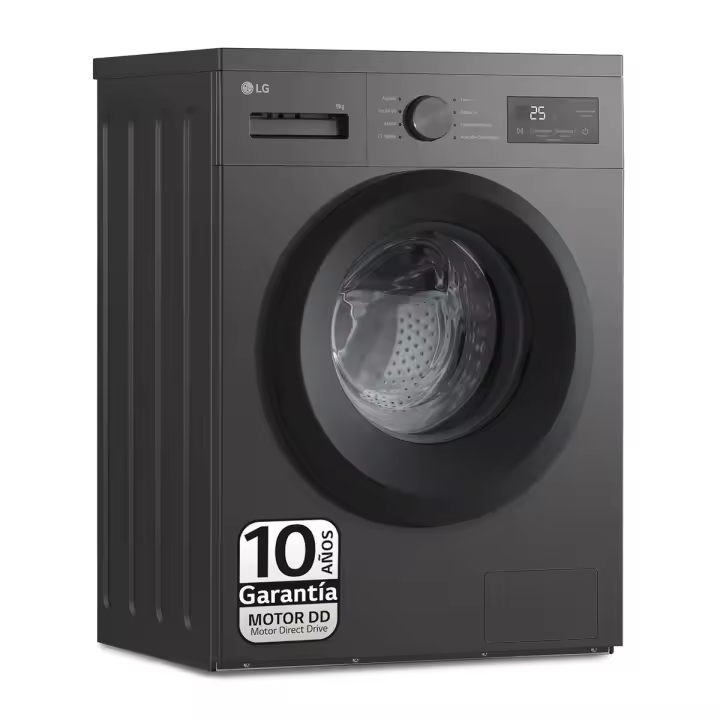 Lavadora LG F4A1009NDK 1400 rpm 9 kg Negro - 1