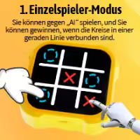 Electrónico Tic TAC Toe Bolt, Juegos de Viaje Portátiles 3 en 1, Juegos para Niños para Educación y Crecimiento de la Memoria,Juego de Fiesta Familiar, Regalos De Cumpleaños para Todas Las Edades. - details 6