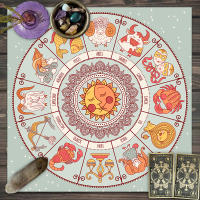 Mantel De Taro Con Doce Constelaciones Y Cielo Estrellado 1pc Decoración De Juego De Tarot Estilo Moderno Poliéster 100% - details 70
