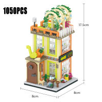 Bloques De Construcción Micro Ciudad Vistas Callejeras Tienda De Flores Y Café Para Niños Y Niñas Juguetes Educativos Regalos De Cumpleaños - details 21