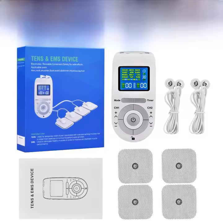 Nueva Estimuladora Muscular Eléctrica TENS Masajeador Corporal Y Facial EMS Acupuntura Terapia Digital Herramienta De Masaje Eléctrico - 1