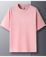 Camiseta De Algodón 100% Para Hombre Manga Corta Cuello Redondo Casual De Verano Tallas Grandes Color Sólido Transpirable Top Para Mujer - details 16
