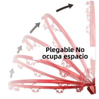 Anillo De Baloncesto Para Niños 32cm Instalable En La Pared Metal Con Red Y Anillo De Obra De Aire Para Ejercicio En El Hogar - details 2