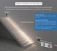 Tira De Luces LED WS2811 Flujo De Agua Corriente 5M 10M SMD 2835 COB Para 24V 400W Controlador Con Sensor De Movimiento PIR Para Escaleras - details 3