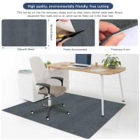 Tapete Para Silla De Oficina Keilymat 90x120cm Antideslizante Para Piso De Madera Sala De Estar Dormitorio Material Poliéster Geométrico - details 6