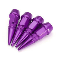 Juego De 4 Tapones De Válvula De Neumáticos Estilo Cabeza De Bala Antirrobo Para Coche Moto Y Bicicleta Material De Aluminio - details 7