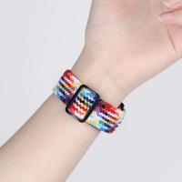 Correa De Pulsera Para Apple Watch Trenzada Solo Loop Elasticidad Nylon 40mm 41mm 44mm 45mm 49mm Compatible Con Series 8 3 SE 6 7 Ultra Para Hombres Mujeres Niños - details 11