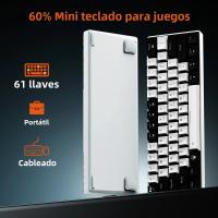 Teclado Mecánico Con Cable DAREU EK861S RGB 61 Teclas Switches Rojos Keycaps De ABS N-key Rollover Y Pies Magnéticos - details 0
