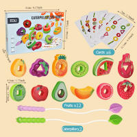 Juguetes Para Bebés Despues De Nacido Sorteo De Formas Y Colores Con Cuentas De Frutas Para El Aprendizaje Temprano Y Las Habilidades Motoras Finas Regalo De Cumpleaños Para Niños De 1 a 3 Años - details 4