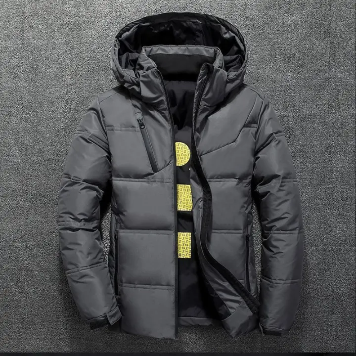 Chaqueta de Algodón para hombre, Juvenil, Short, FINA, de Algodón, Chaqueta informal Gruesa y Cálida con capucha para Clima frío para personas y de Mediana - 1
