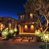 Luz De Fuego Solar Con Dandelion 90/120/150/200 LED Para Jardín Paisaje Jardín Navidad Decoración DIY Luz De Humo Moderna IP65 - details 13